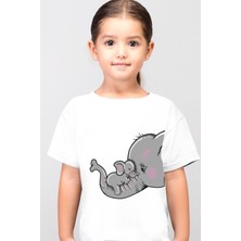 Rock&Roll Anne Bebek Beyaz Kısa Kollu Kız Erkek Uniseks Çocuk T-Shirt