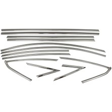 Araba Alışveriş Audi A3 Sedan Sportif 12 Parça Tam Tur Metal Krom Cam Çıta Seti
