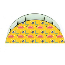 Wuw Geometrik Desenli Ahşap Masaüstü Kalemlik Kalem Kutusu Organizer