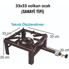 Sanayi Tipi Ocak Kare Ocak Büyük Boy Ateş Ocağı