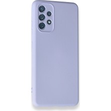 Nevarium Samsung Galaxy A32 4g Kılıf Lansman Nano Içi Kadife Silikon - Lila Lila