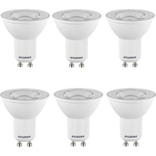 Sylvania 4.2w Gu10 Duy Led Ampul Günışığı ( 3000 Kelvin ) Sarı Işık 6 Adet