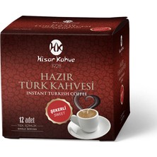 Hisar Kahve Hisar Türk Kahvesi Şekerli Tek Içimlik 12 Adet  x  11 gr