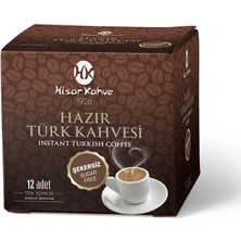 Hisar Kahve Hisar Türk Kahvesi Şekersiz Tek Içimllik 12 Adet  x 7 gr