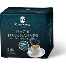 Hisar Kahve Hisar Türk Kahvesi Orta Şekerli Tek Içimlik 12 Adet  x 9 gr