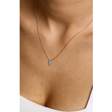 Hestia Silver Mineli Fatma Ana Eli Minimal Gümüş Kolye