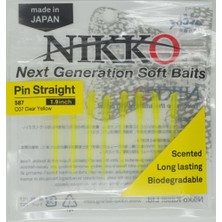 Nikko Pin Straitgh 48MM Lrf Silikonu 587 Clear Yellow