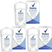 Rexona Clinical Protection Shower Clean 45ML x 3 Adet