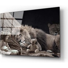 Aras Glass Art Aslan Çocuk Cam Tablo