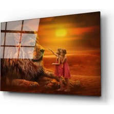 Aras Glass Art Aslan 6 Cam Tablo