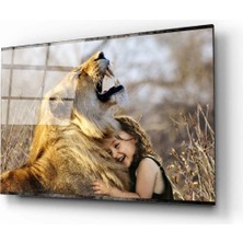 Aras Glass Art Aslan 5 Cam Tablo