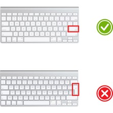 McStorey Apple Magic Keyboard-1 ile Uyumlu Klavye Koruyucu US Amerikan İngilizce-Türkçe Baskı