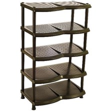 Eminhome Plastik 5 Katlı Ayakkabılık