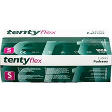 Tenty Flex Eldiven Lateks Pudrasız Small (100'LÜ) Tenty