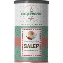 Aspresso Salep 1000 gr Özel Metal Ambalajda Taze ve Aromalı Kış İçeceği Türkiye Menşeli