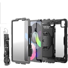 MobaxAksesuar Apple iPad Pro 11 4. Nesil 3. Nesil 2022 2021 Kılıf Renkli Strap Zırh Case A2377 A2459 A2301 A2460