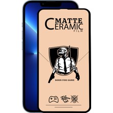 Kzy Apple iPhone 13 Pro Max Tam Kaplayan Mat Seramik Nano Esnek Ekran Koruyucu Cam