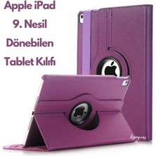 wowacs Apple iPad 9 Kılıf 9. Nesil (MK2P3LL) 10.2 Dönebilen Tablet Kılıfı + Ekran Koruyucu + Tablet Kalemi