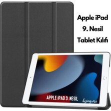 wowacs Apple iPad 9 Kılıf 9. Nesil 10.2 Smart Folio Cover Akıllı Uyku Modlu Pu Deri Standlı Tablet Kılıfı