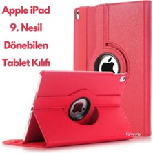 wowacs Apple iPad 9 Kılıf 9. Nesil (MK2P3LL) 10.2 Dönebilen Tablet Kılıfı + Ekran Koruyucu + Tablet Kalemi