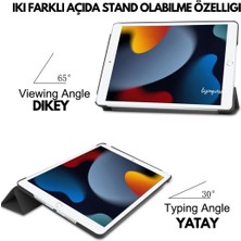 wowacs Apple iPad 9 Kılıf 9. Nesil 10.2 Smart Folio Cover Akıllı Uyku Modlu Pu Deri Standlı Tablet Kılıfı