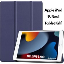 wowacs Apple iPad 9 Kılıf 9. Nesil 10.2 Smart Folio Cover Akıllı Uyku Modlu Pu Deri Standlı Tablet Kılıfı