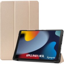 wowacs Apple iPad 9 Kılıf 9. Nesil 10.2 Smart Folio Cover Akıllı Uyku Modlu Pu Deri Standlı Tablet Kılıfı