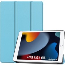 wowacs Apple iPad 9 Kılıf 9. Nesil 10.2 Smart Folio Cover Akıllı Uyku Modlu Pu Deri Standlı Tablet Kılıfı