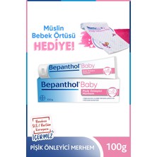 Bepanthol Baby Pişik Önleyici Merhem 100 gr + Müslin Bebek Örtüsü