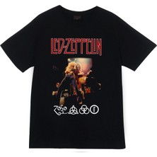 stonedfame LED Zeppelin Baskılı T-Shirt