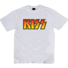 stonedfame Kiss Baskılı T-Shirt