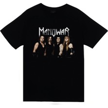 stonedfame Manowar Baskılı T-Shirt