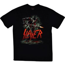 stonedfame Slayer Baskılı T-Shirt