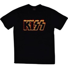 stonedfame Kiss Baskılı T-Shirt