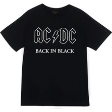 stonedfame Ac-Dc Baskılı T-Shirt