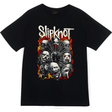 stonedfame Slipknot Baskılı T-Shirt