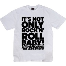 stonedfame Rock And Roll Baskılı T-Shirt