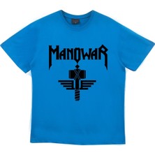 stonedfame Manowar Baskılı T-Shirt