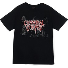stonedfame Cannibal Corpse Baskılı T-Shirt