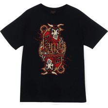 stonedfame Lamb Of God Baskılı T-Shirt