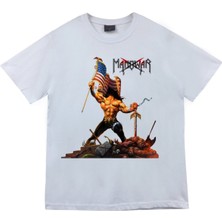 stonedfame Manowar Baskılı T-Shirt
