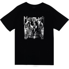 stonedfame Manowar Baskılı T-Shirt
