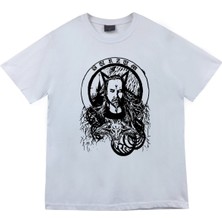 stonedfame Burzum Baskılı T-Shirt