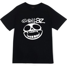 stonedfame Gorillaz Baskılı T-Shirt