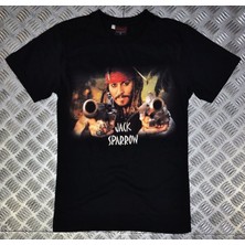 stonedfame Jack Sparrow Baskılı T-Shirt