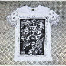 stonedfame Kuru Kafa Parental Advisory Baskılı T-Shirt