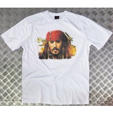 stonedfame Jack Sparrow Baskılı T-Shirt