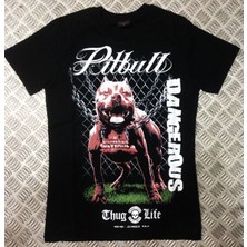 stonedfame Thug Lıfe Baskılı T-Shirt