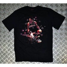 stonedfame Derrıck Rose Baskılı T-Shirt