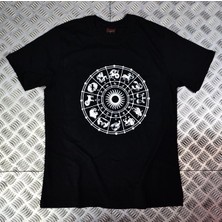 stonedfame Astroloji Haritası - Zodıac Baskılı T-Shirt